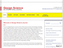 Tablet Screenshot of designsciencejournal.org